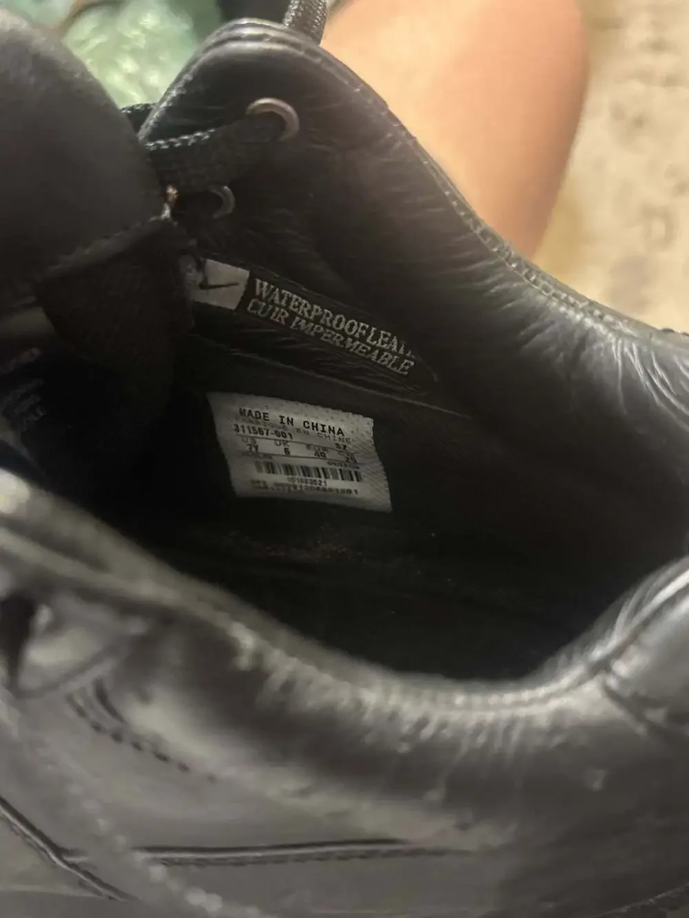 Nike Air Max Goadome ACG Black Leather Waterproof Boots 311567-001